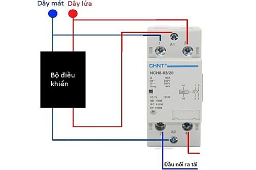 Hướng dẫn đấu nối khởi động từ 1 pha chuẩn nhất